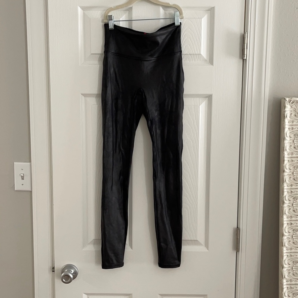 Spanx leather leggings
